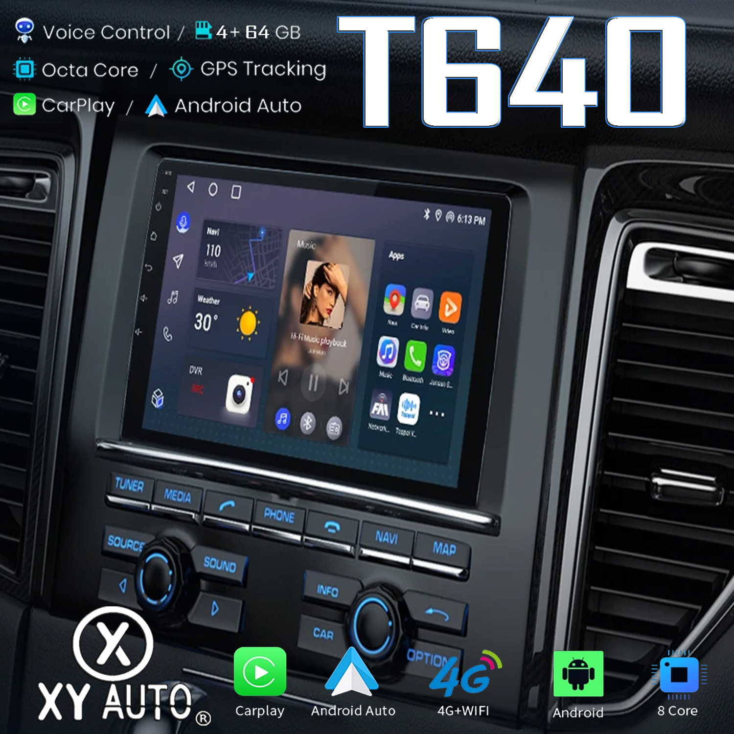 T640 XY Auto Car Android Stereo