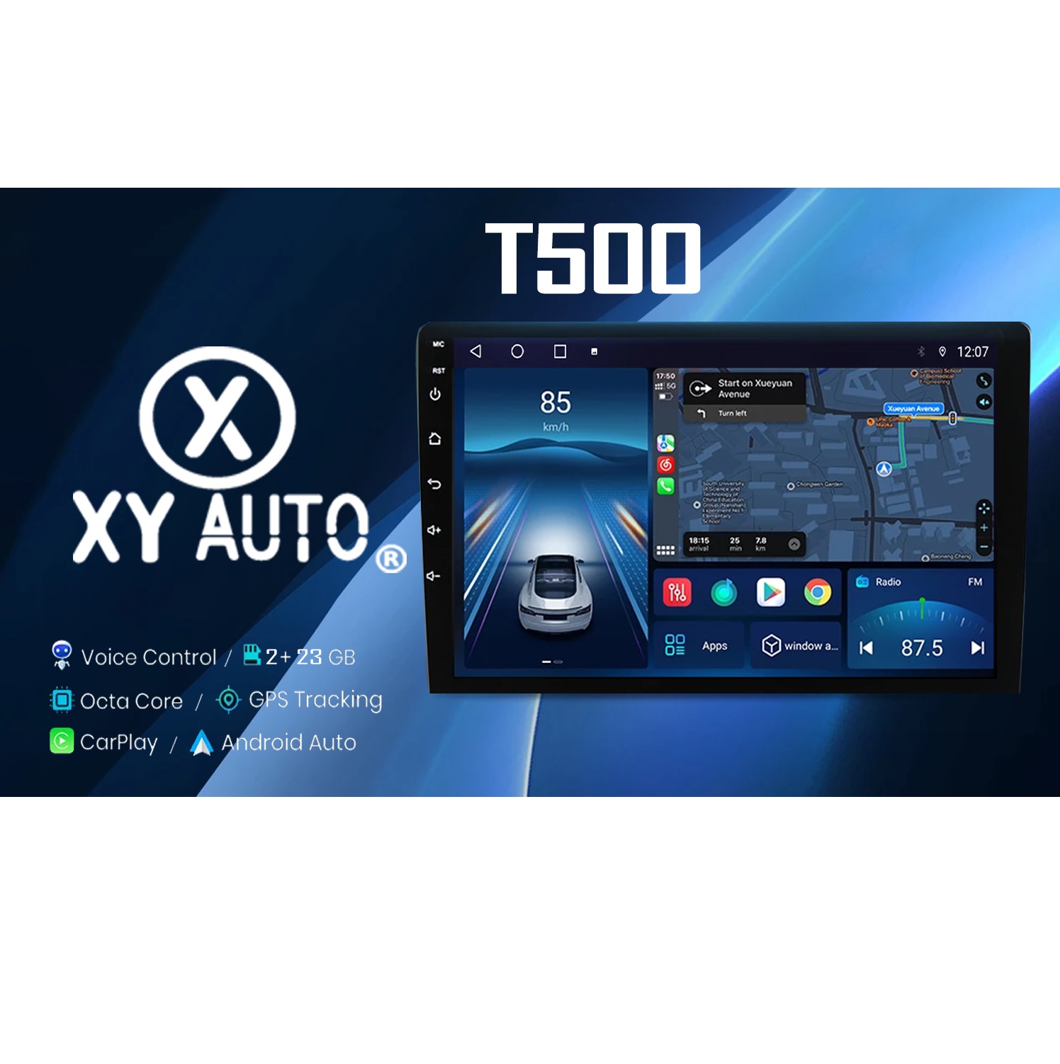 XY auto t500 Carplay Android Auto XY Auto