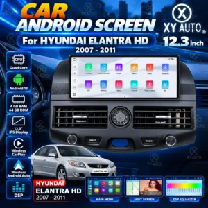 12.3 inch Car Screen Frame for Hyundai Elantra HD 2007-2011