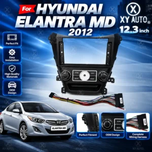 12.3 inch Car Screen Frame for Hyundai Elantra MD 2012