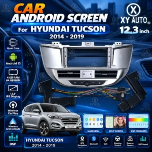 12.3 inch Car Screen Frame for Hyundai Tucson 2014-2019