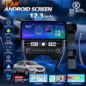 12.3 inch Car Screen Frame for Nissan Sunny N17 2014-2020